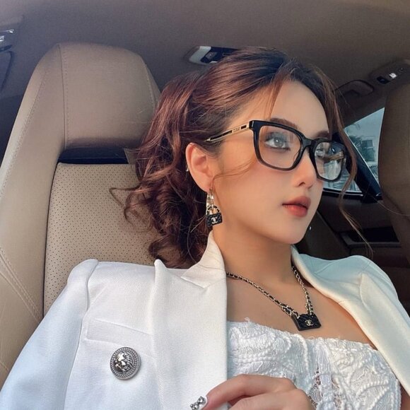 Gucci GG0560ON 007 Eyeglasses Burgundy 55mm Square Frame - Picture 7 of 13